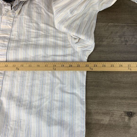 Men's English Laundry Medium Shirt Long Sleeve Button Front Cotton Embroidered - Picture 10 of 12